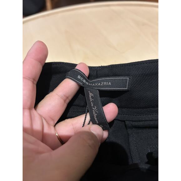 NWT BCBGMaxAzria Benita ShortS Black Mid Rise Pockets w/Zipper Size Small - Picture 5 of 5